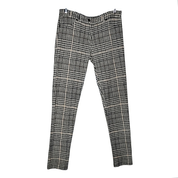 J Mc Glaughlin Bainbridge Becca Straigh Leg PantCatalina Houndstooth Glen Plaid - Picture 2 of 13